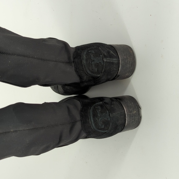 Tory Burch Over the Knee Thigh High Suede Boots Black 8 streetwear city classic - Picture 12 of 15